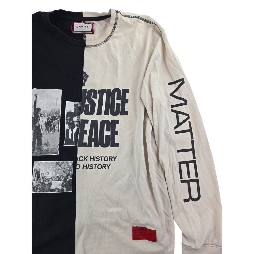Chnge | Social Justice-Black Lives Matter-Long Sleeve Tee | Size XL - Picture 3 of 6